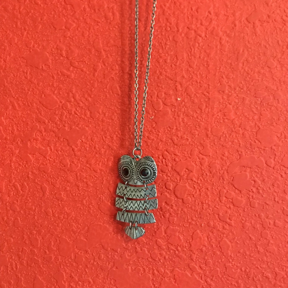 Owl long necklace